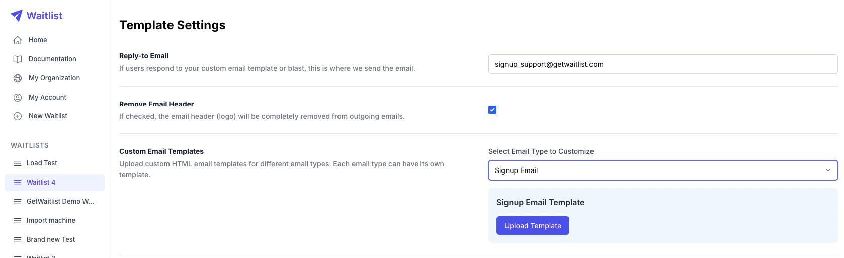 Upload emails