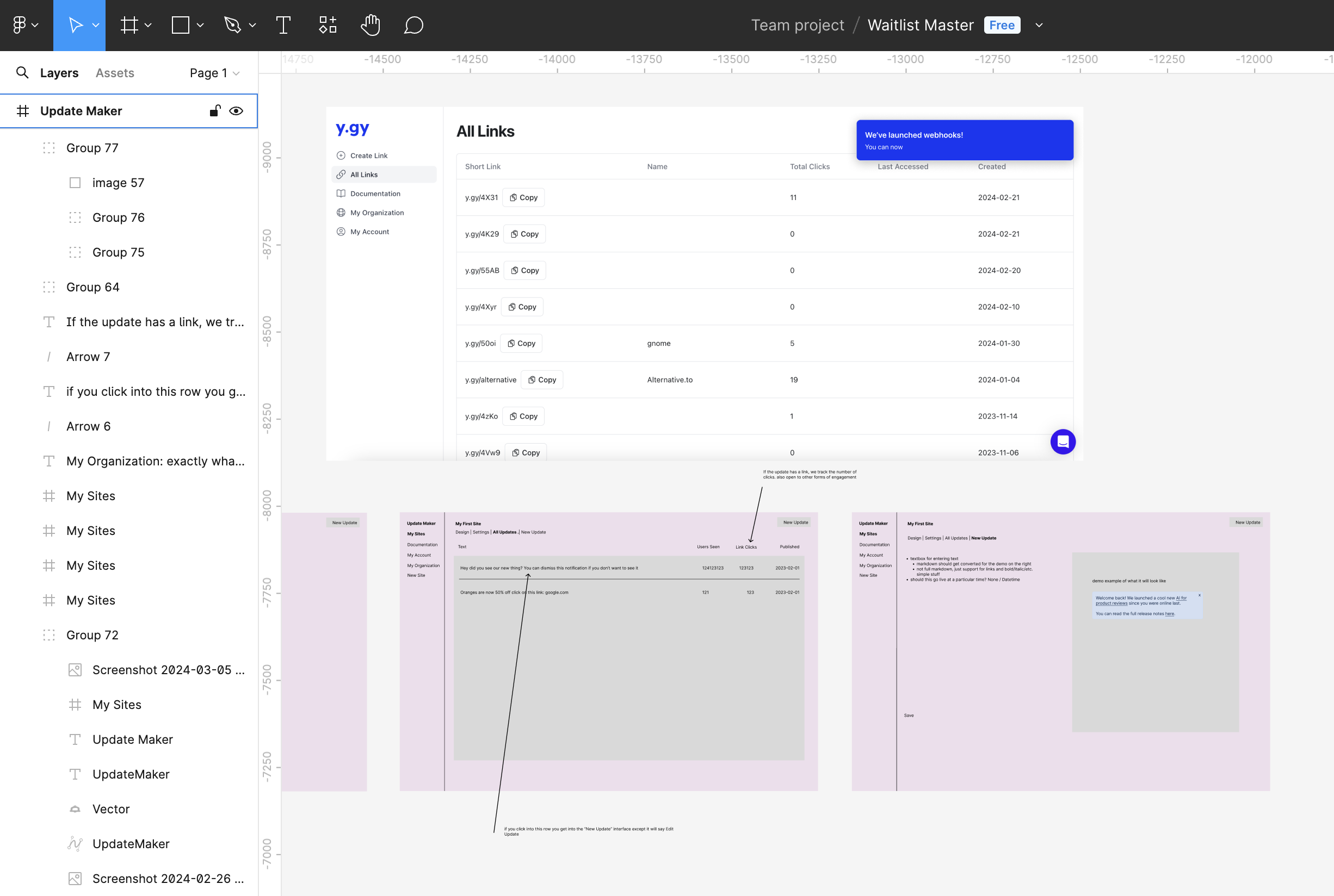 Figma for Waitlist Example Design